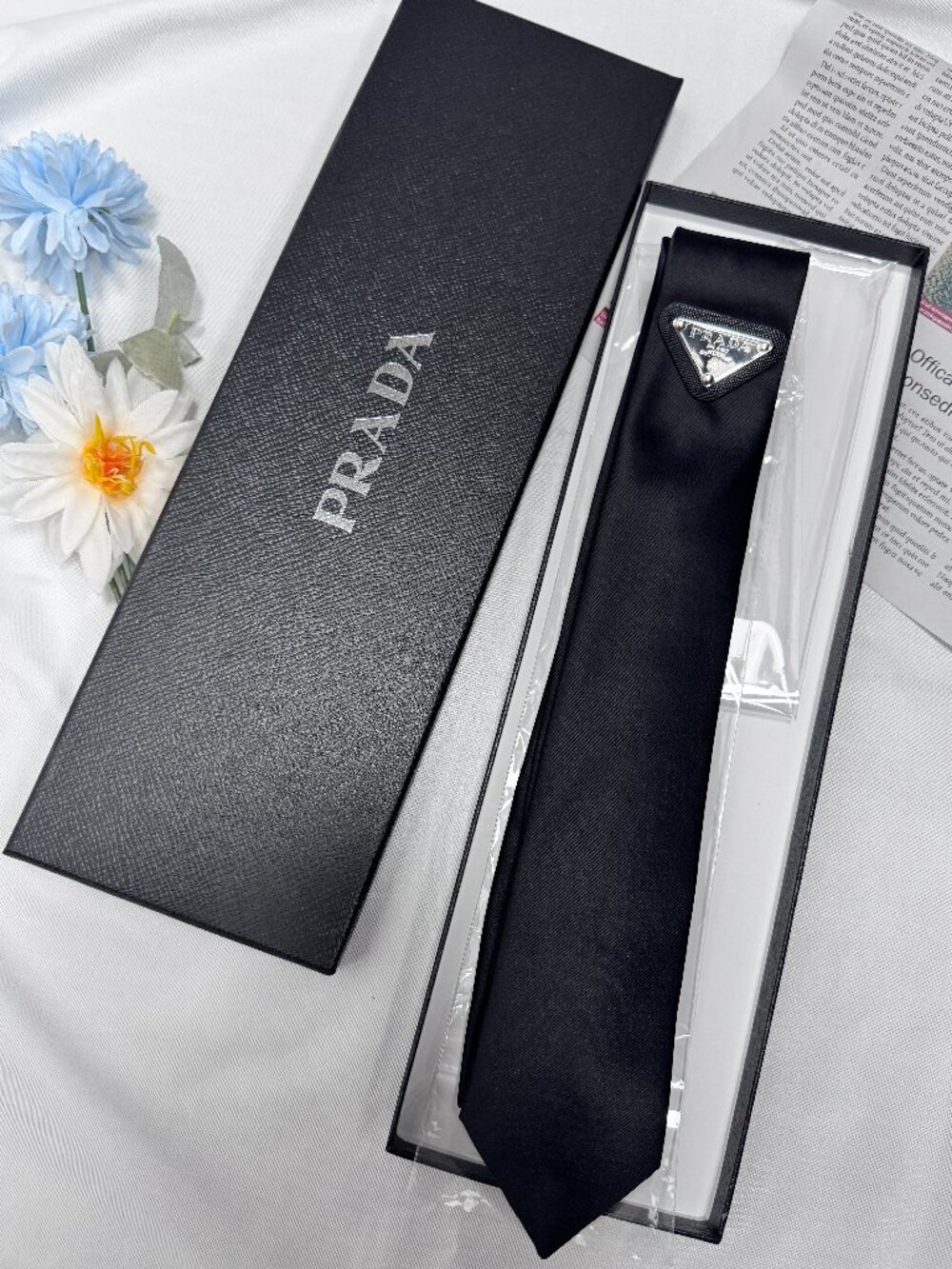 ✨PRADA Black Tie, Unisex Brand New 😎 - Picture 5 of 7